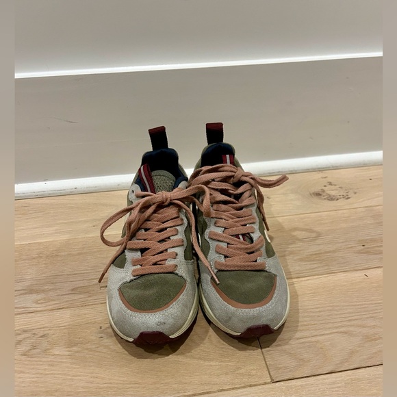 Veja Venturi suede kaki sable oxford grey platform sneakers. Great condition. 8. - Picture 8 of 13